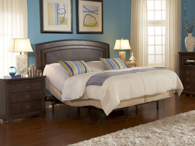 Electric adjustable bed in master bedroom