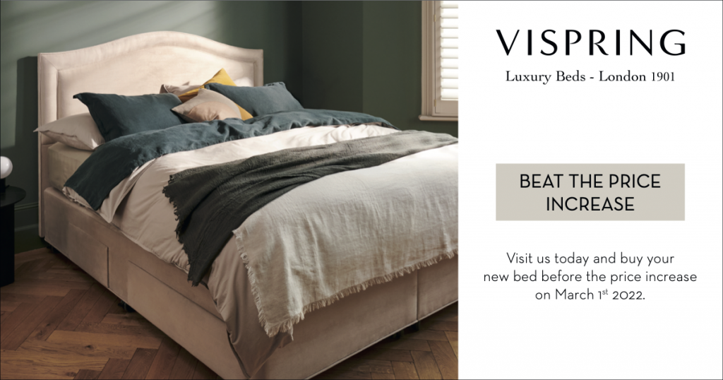 Beat the Price Increase on Vispring Mattresses